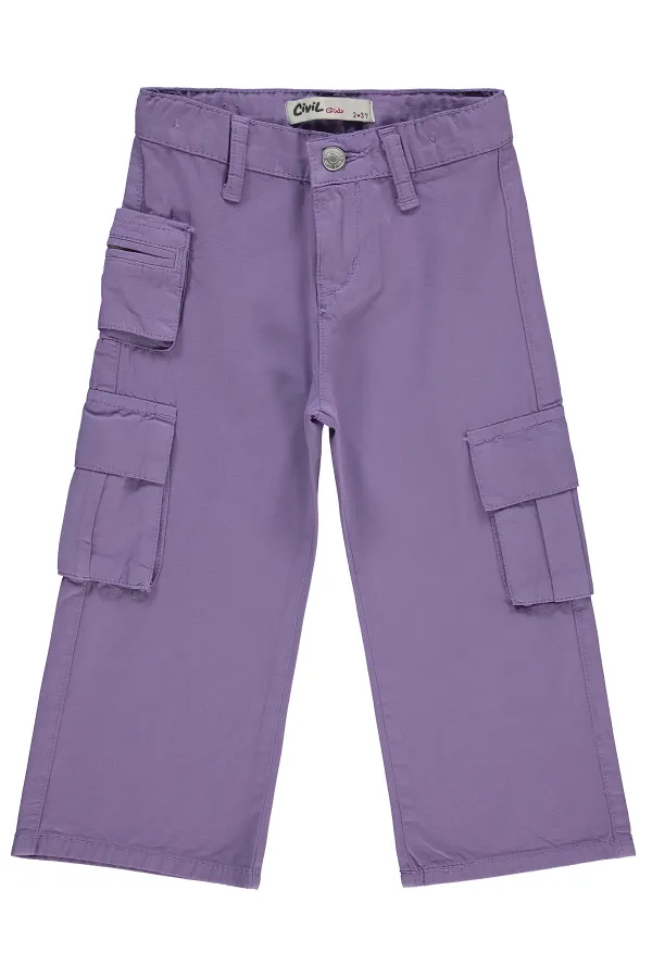 Kız Çocuk Pantolon 2-5 Yaş Açık Mor - Paket