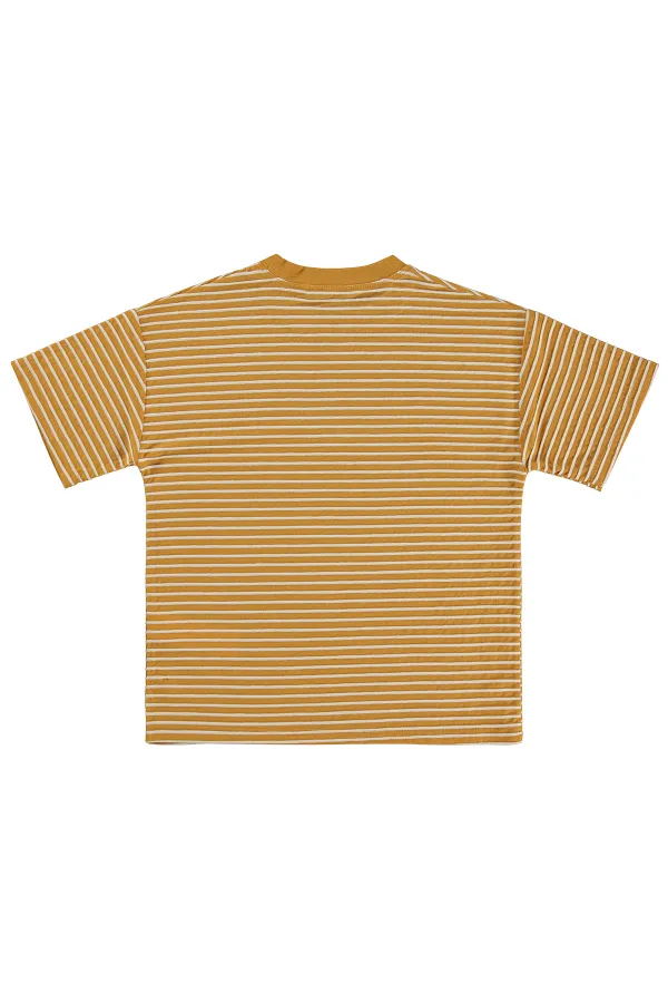 Boys' T-Shirt, Ages 6-9, Mustard - Pack