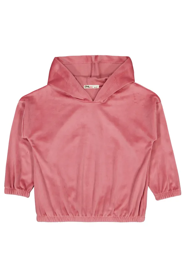 Girl's Sweatshirt 6-9 Years Old Dusty Rose - Package