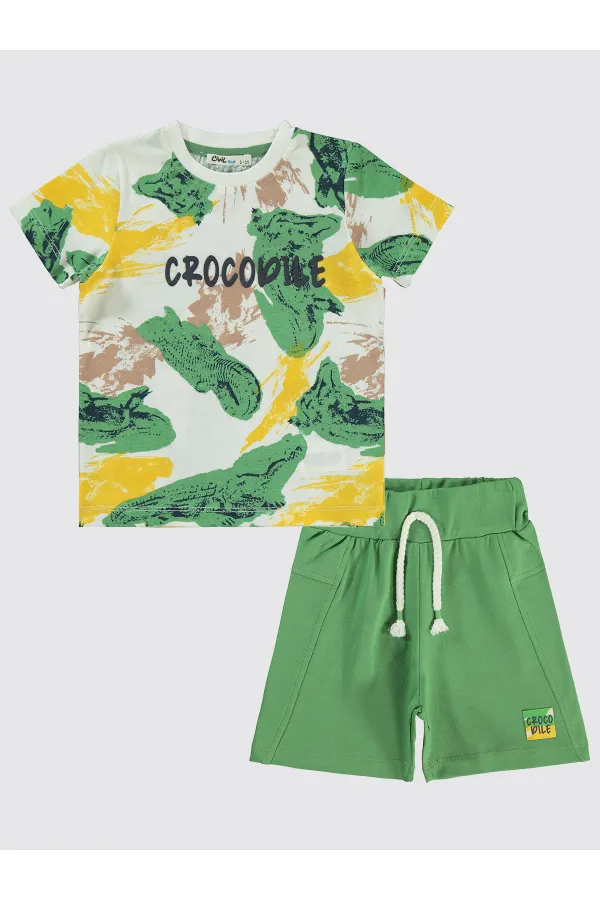 Erkek Çocuk Takım 2-5 Yaş Yeşil - Paket