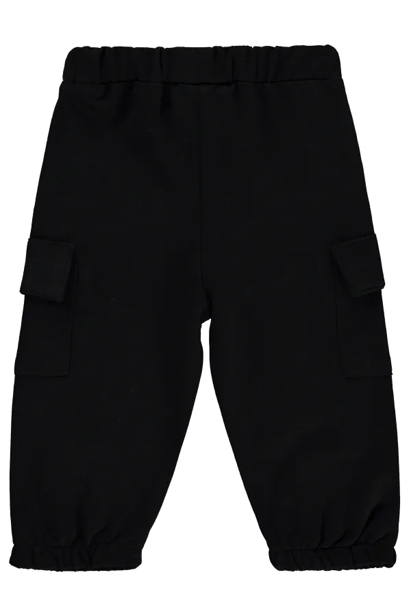 Baby Sweatpants 0-24 Months Black - Pack