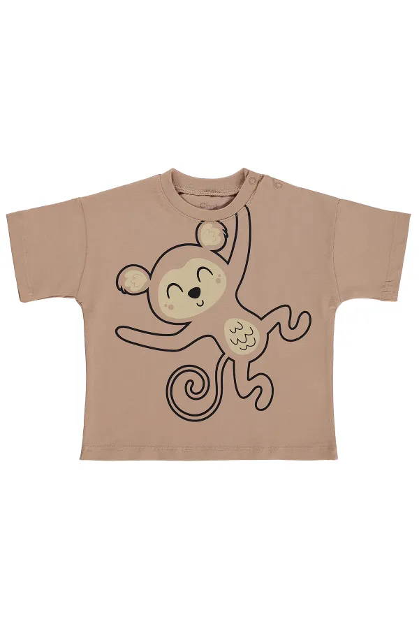 Baby T-shirt 0-24 Months Light Brown - Pack Baby T-shirt 0-24 Months Light Brown - Pack