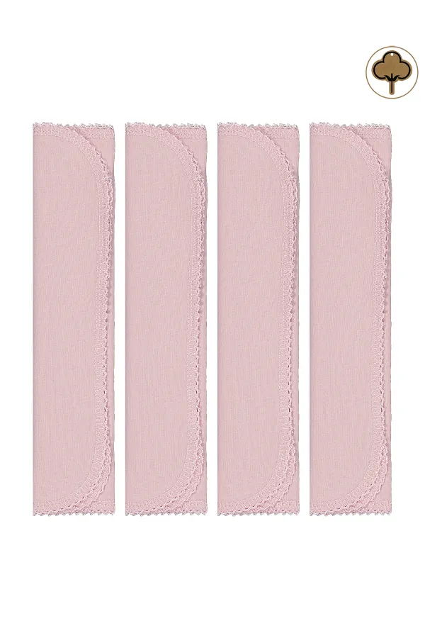 Bebek Ağız Bezi ve Mendili 0-24 Ay Pembe - Paket