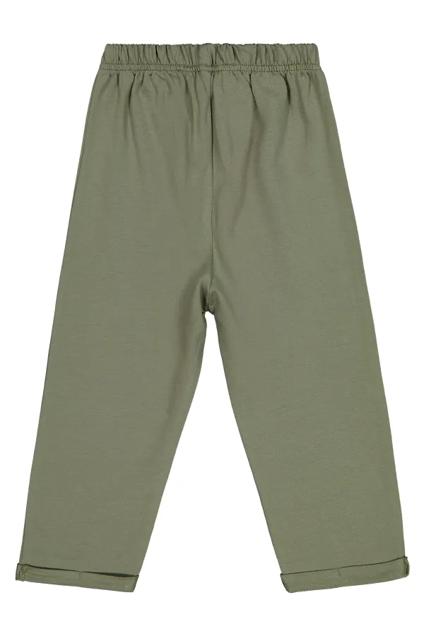 Boys Tracksuit Bottoms 2-5 Years Khaki - Pack