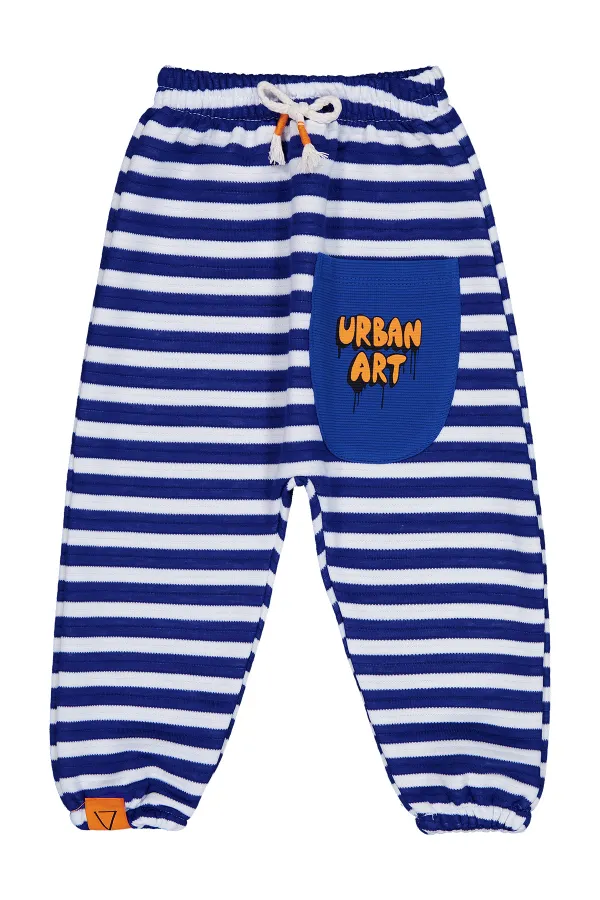 Erkek Çocuk Eşofman Altı 2-5 Yaş Saks - Paket