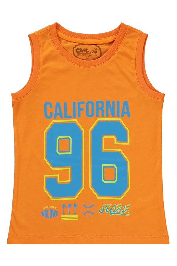 Boys Suit 6-9 Years Old Light Orange - Package