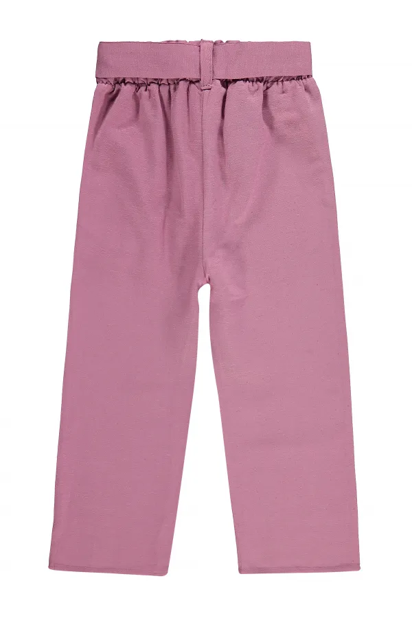 Girls' Trousers, Ages 2-5, Rose Pink - Pack