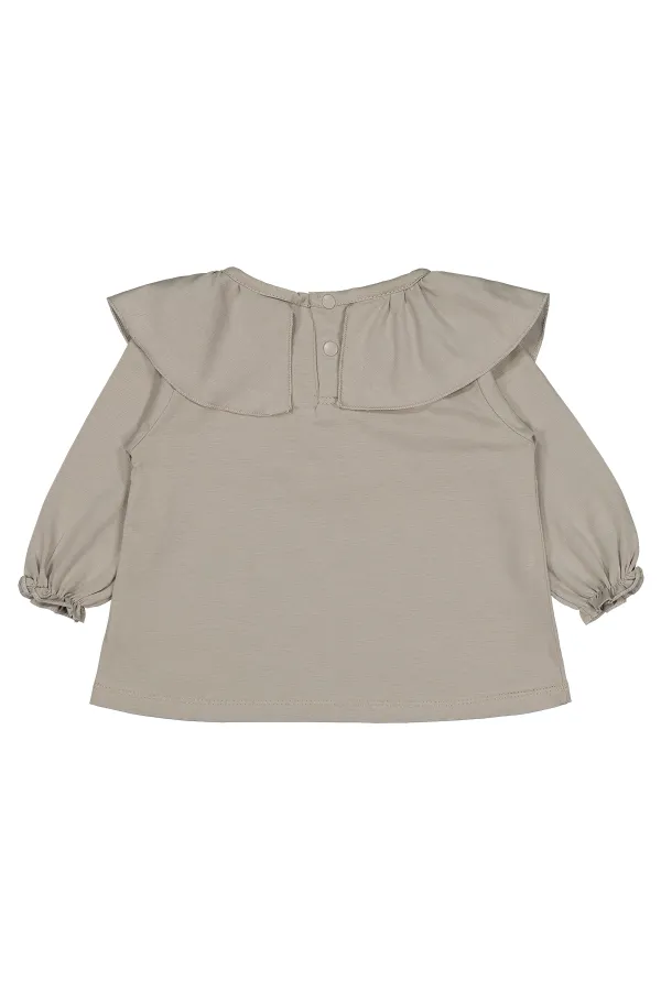 Bebek Sweatshirt 0-24 Ay Açık Gri - Paket