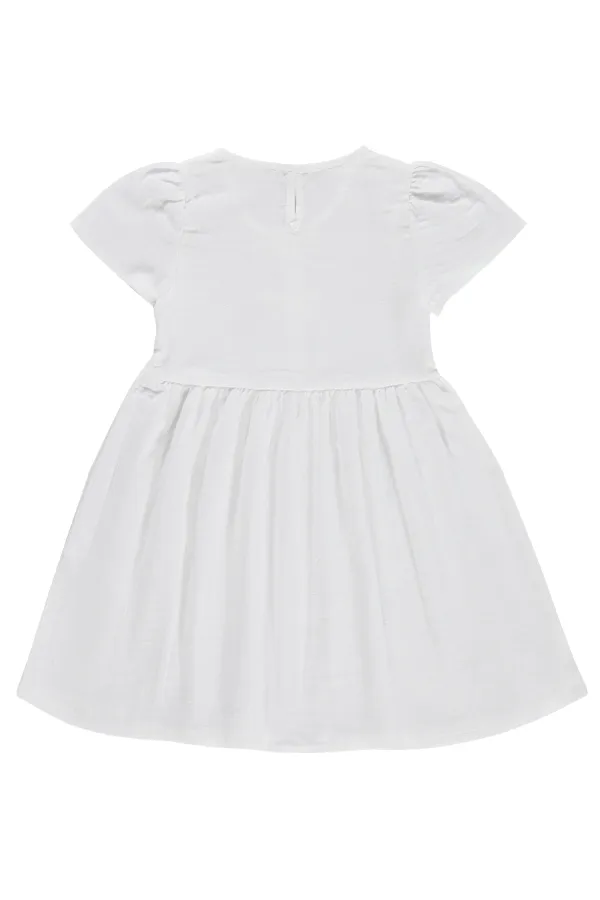 Kız Çocuk Jile ve Elbise 10-13 Yaş Beyaz - Paket