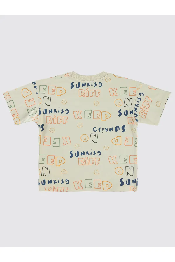 T-shirts garçon 10-13 ans couleur pierre - Lot