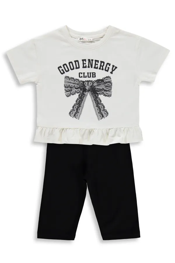 Girls' Team Set 2-5 Years Old, Off-White - Package