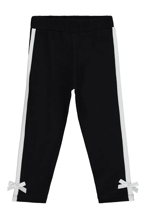 Girls' Leggings, Ages 2-5, Black - Pack