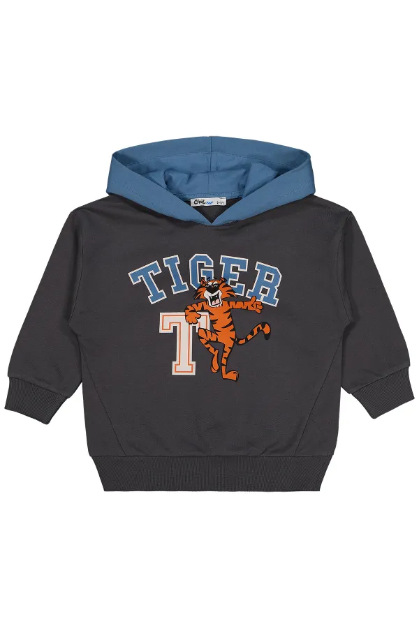 Antrasit Erkek Çocuk-Sweatshirt  - Paket