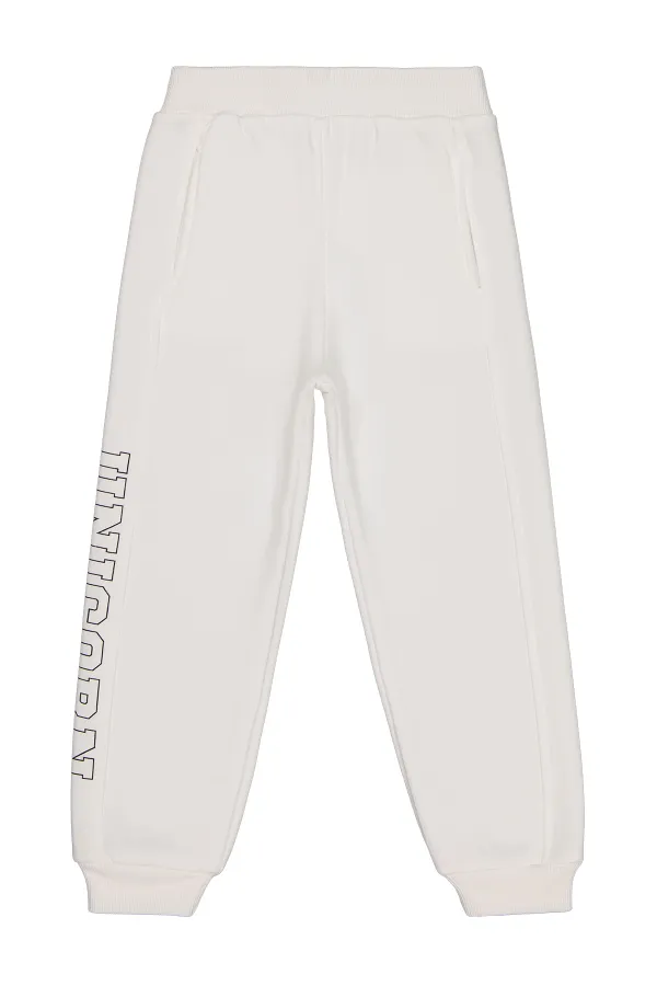 Bas de survêtement fille écru 2-5 ans - Emballage