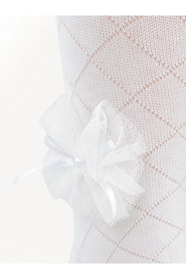 Kız Çocuk Külotlu Çorap 2-9 Yaş Ekru - Paket