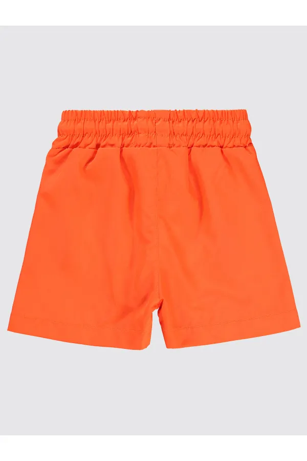 Short de bain garçon 2-5 ans orange - Emballage