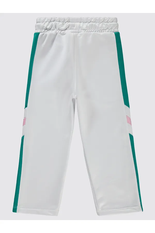 Bas de survêtement blanc pour fille (2-5 ans) - Lot