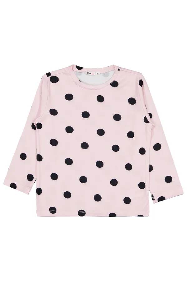 Girls Pajama Set 10-13 Years Old Powder - Package