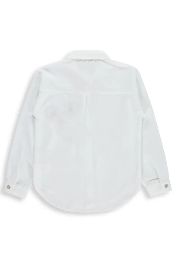 Kız Çocuk Gömlek 10-13 Yaş Beyaz - Paket