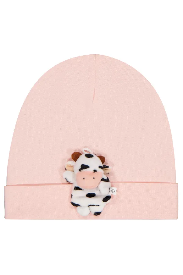 Bebek Bebe Şapka Bere ve Setler 0-24 Ay Somon - Paket