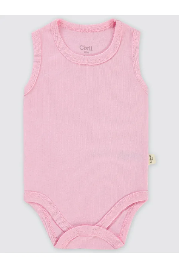Baby Snap Bodysuit 0-24 Months Pink - Pack Baby Snap Bodysuit 0-24 Months Pink - Pack