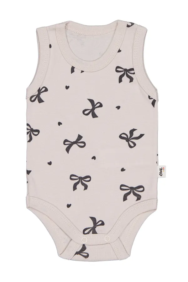 Baby Snap Bodysuit Km 0-24 Months Beige - Package
