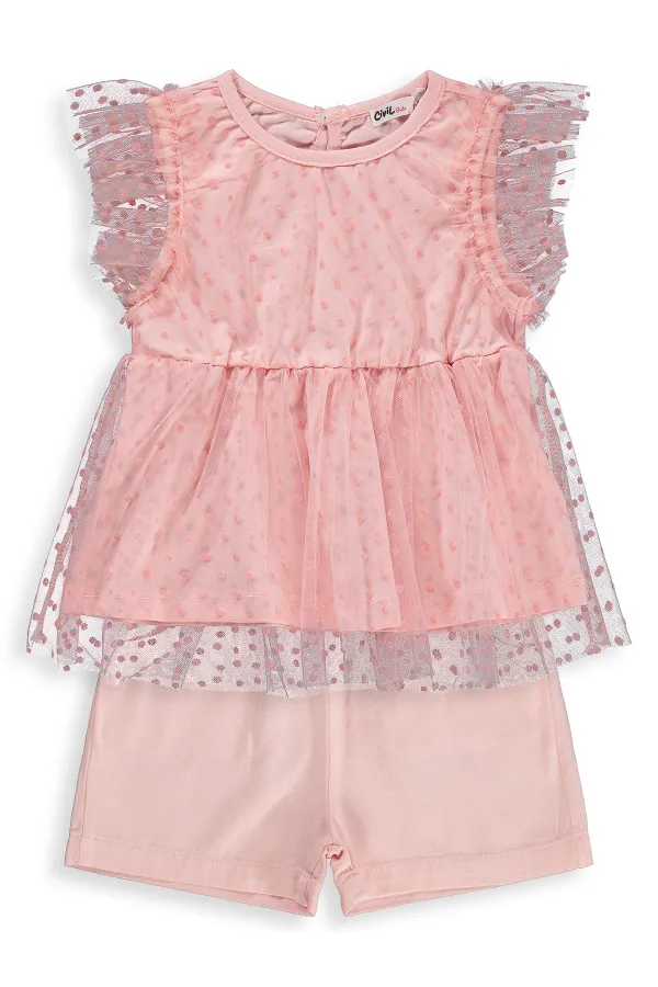 Girls' Team Set 2-5 Years Powder Pink - Pack