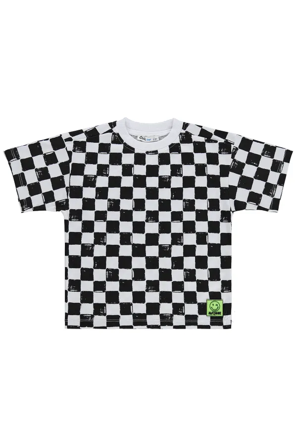 Boys' T-shirt, Ages 2-5, Black and White - Pack