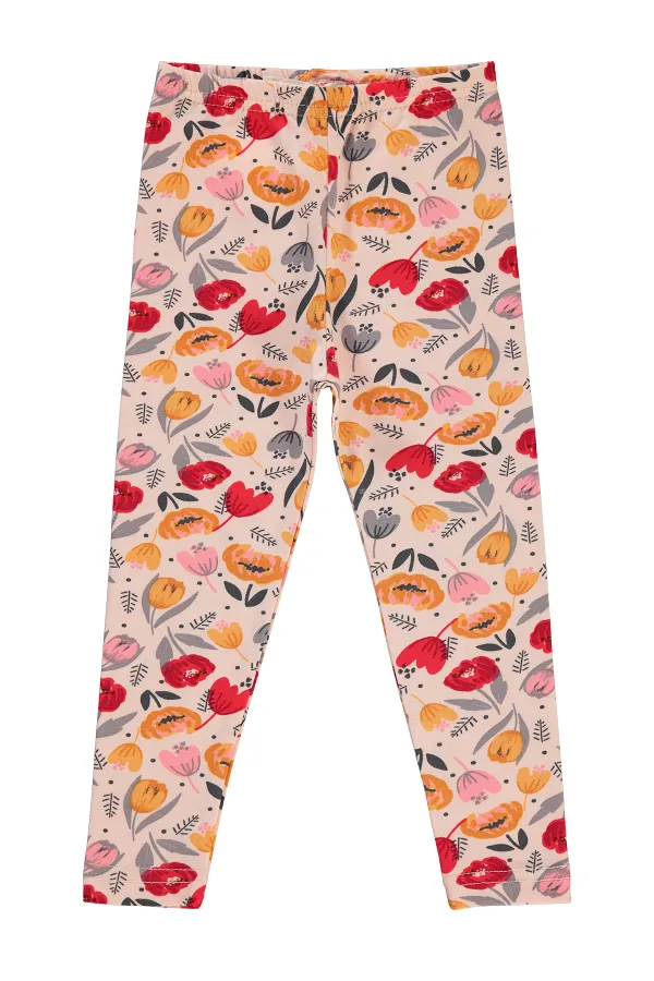 Collants pour filles de 6 à 9 ans, couleur poudre - Emballage