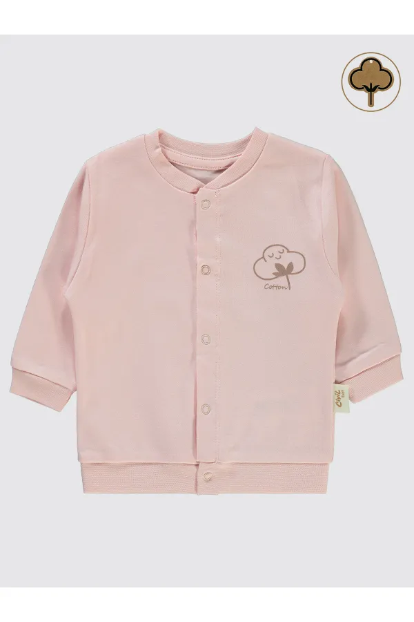 Gilet bébé rose 0-24 mois - Emballage