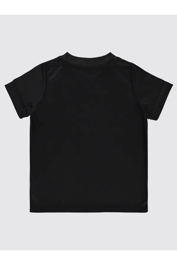 Lot de T-shirts noirs pour garçons de 6 à 9 ans