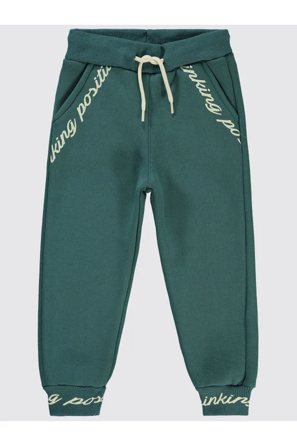 Bas de survêtement pour filles de 2 à 5 ans, couleur pétrole - Emballage