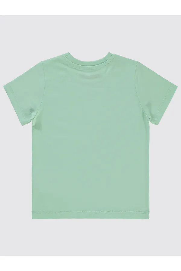 T-shirt garçon 2-5 ans vert turquoise - Lot