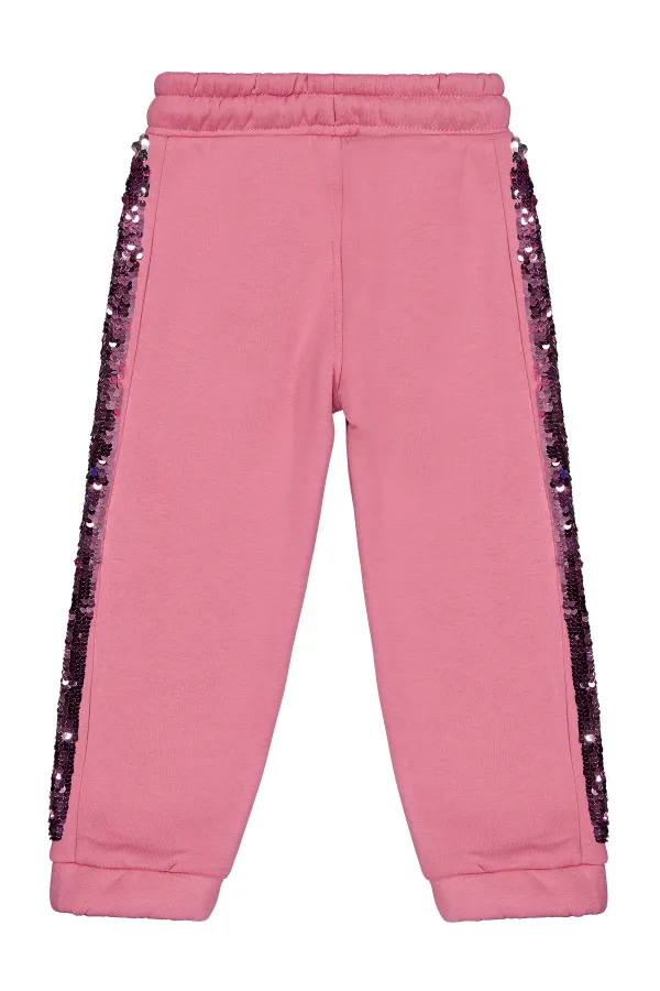 Bas de survêtement rose pâle pour fille (2-5 ans) - Lot