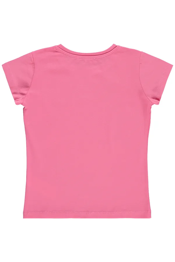 Kız Çocuk Tişört Km 6-9 Yaş Koyu Pembe - Paket