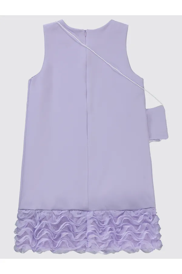 Girl's Vest and Dress 10-13 Years Lilac - Package