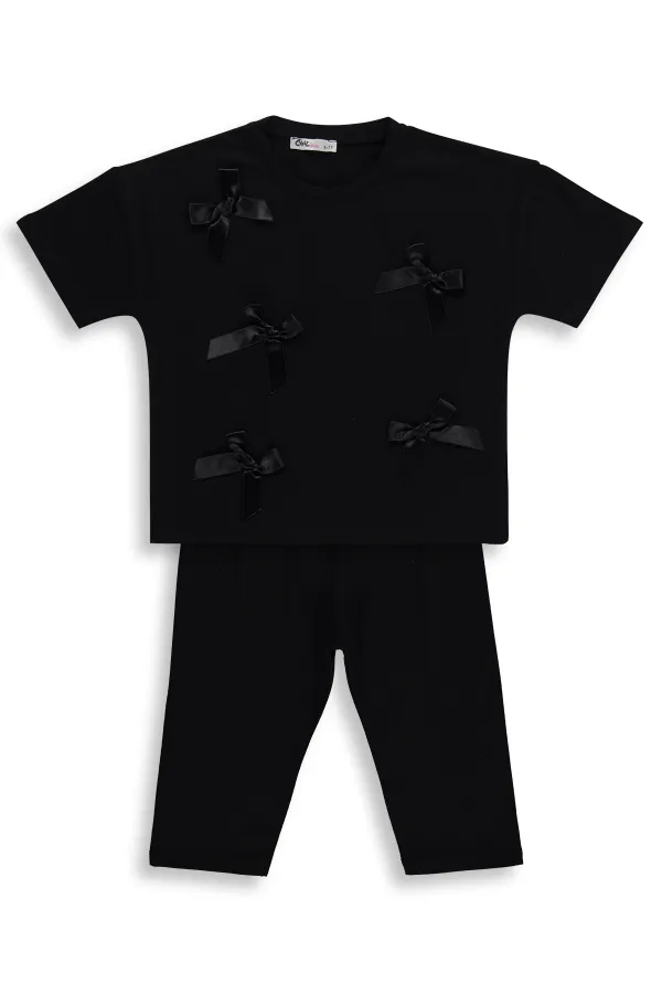 Girls' Team Set 6-9 Years Old Black-Black - Package