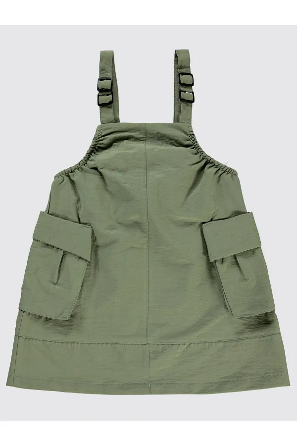 Kız Çocuk Jile ve Elbise 2-5 Yaş Haki - Paket