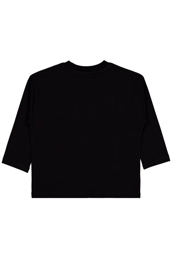 Erkek Çocuk Sweatshirt 2-5 Yaş Siyah - Paket