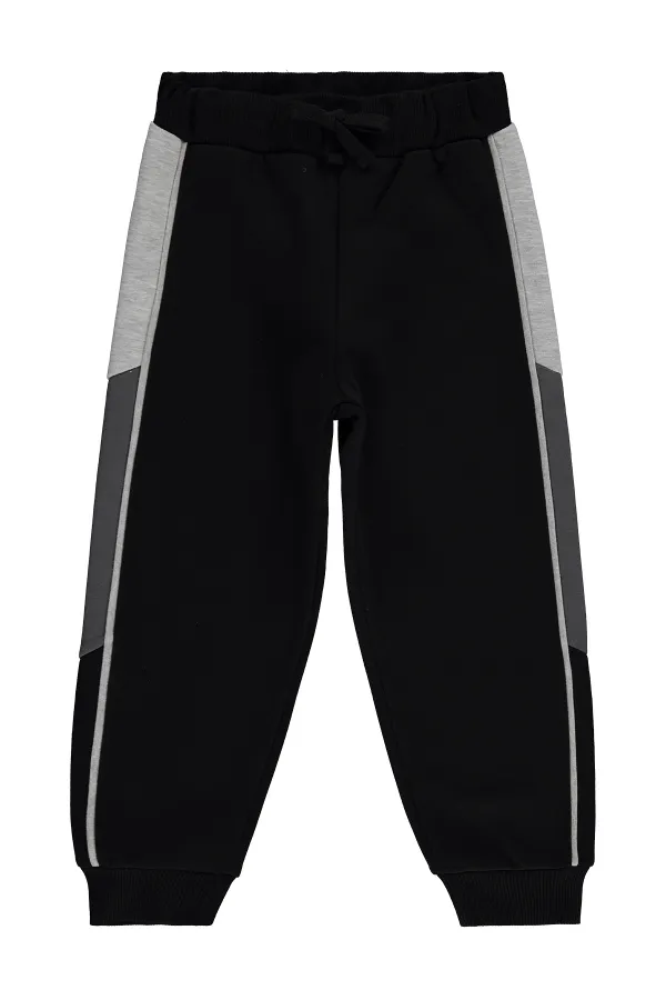 Pantalon de survêtement garçon, 6-9 ans, noir - Lot