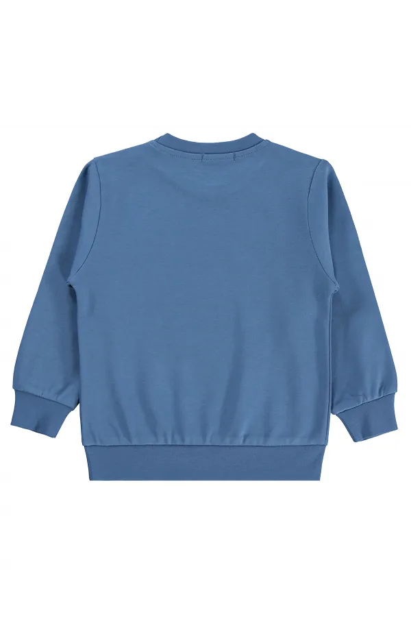 Erkek Çocuk Sweatshirt Km 2-5 Yaş İndigo - Paket