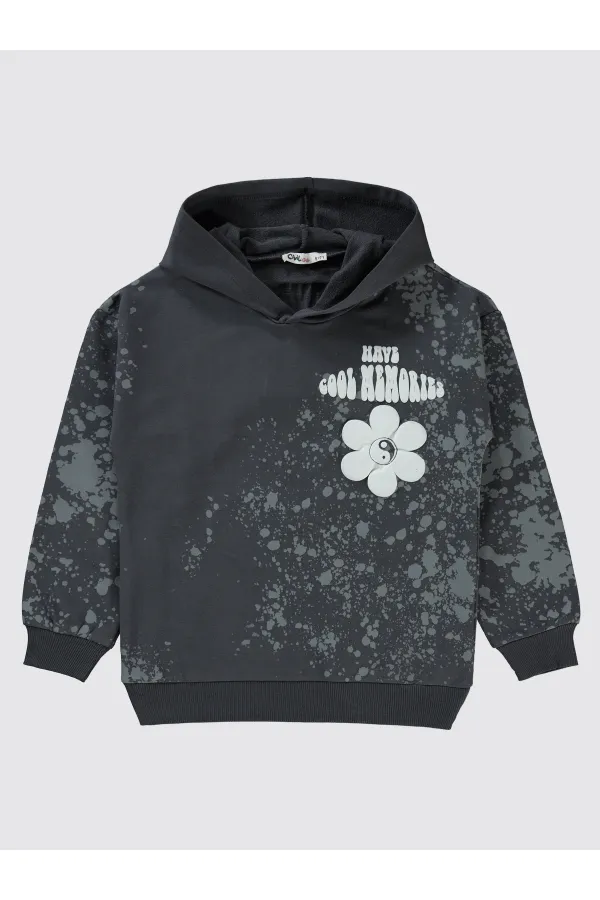 Girl's Sweatshirt 6-9 Years Old Smoke - Package