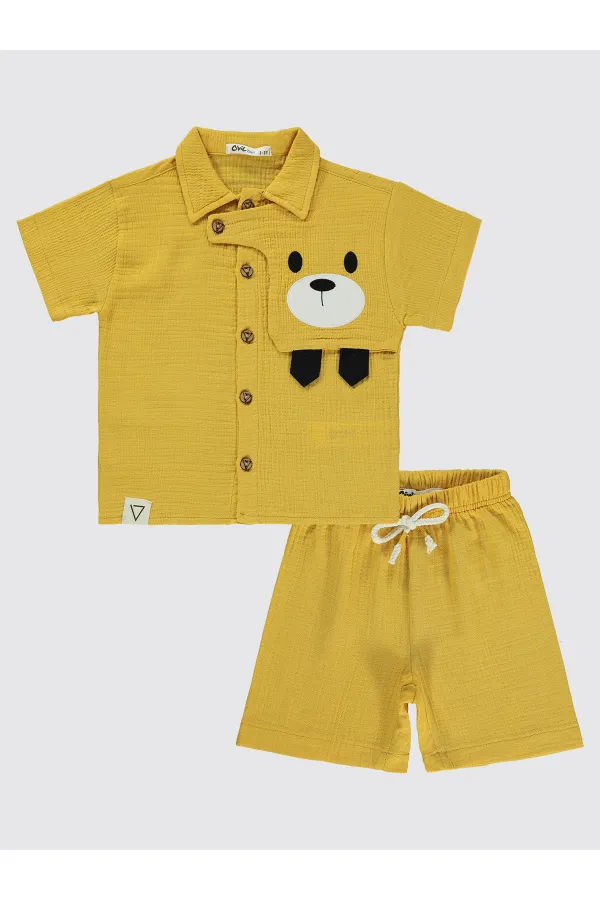 Boys' Set 2-5 Years Old Mustard - Package