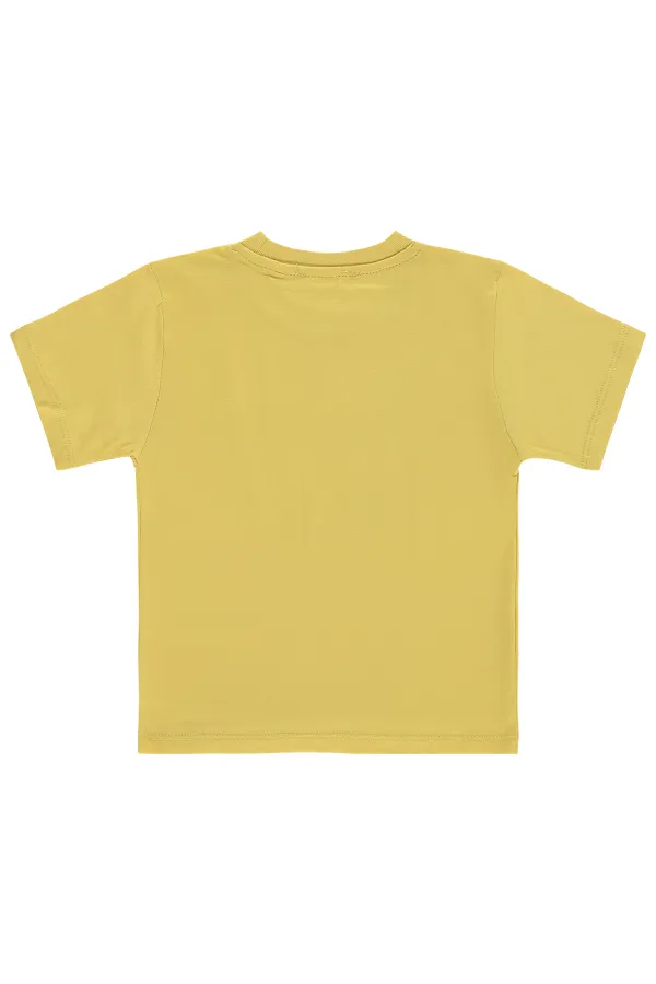 Lot de T-shirts pour garçons, 2-5 ans, jaunes