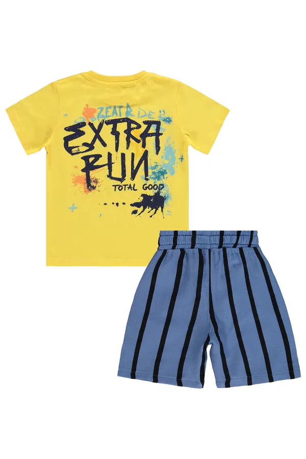 Boys' Team Set 2-5 Years Yellow-Indigo - Pack