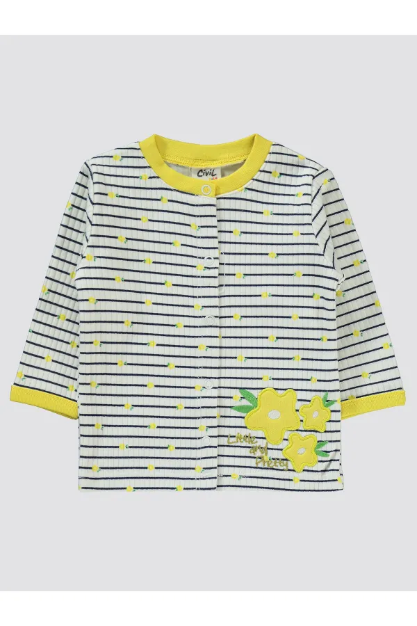 Bebek Pijama Takımı 0-24 Ay Sarı - Paket