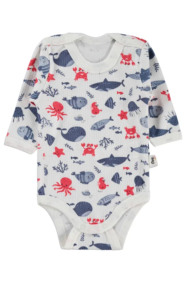 Body bébé à boutons-pression 0-24 mois, écru - Emballage