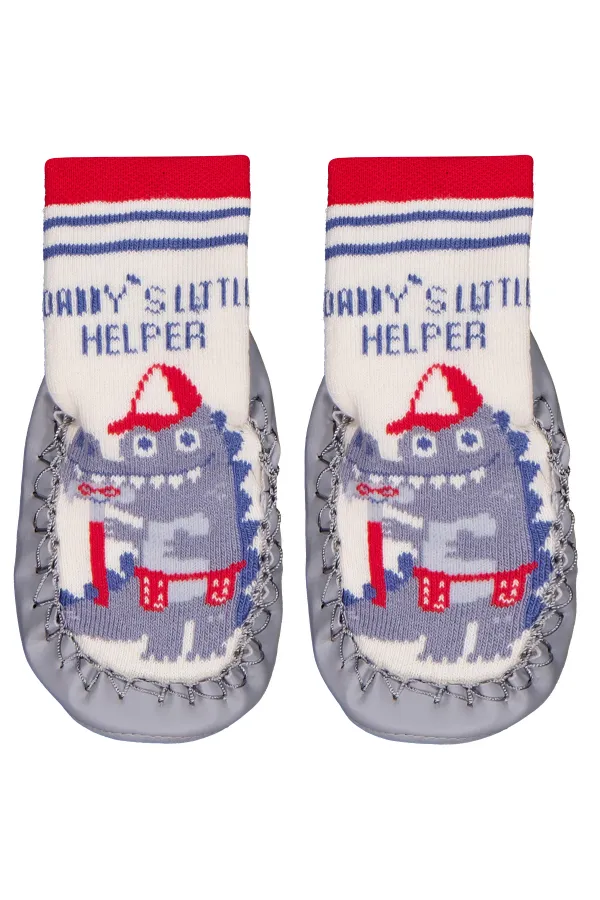 Bebek Çarık Çorap 18-21 Numara Gri - Paket