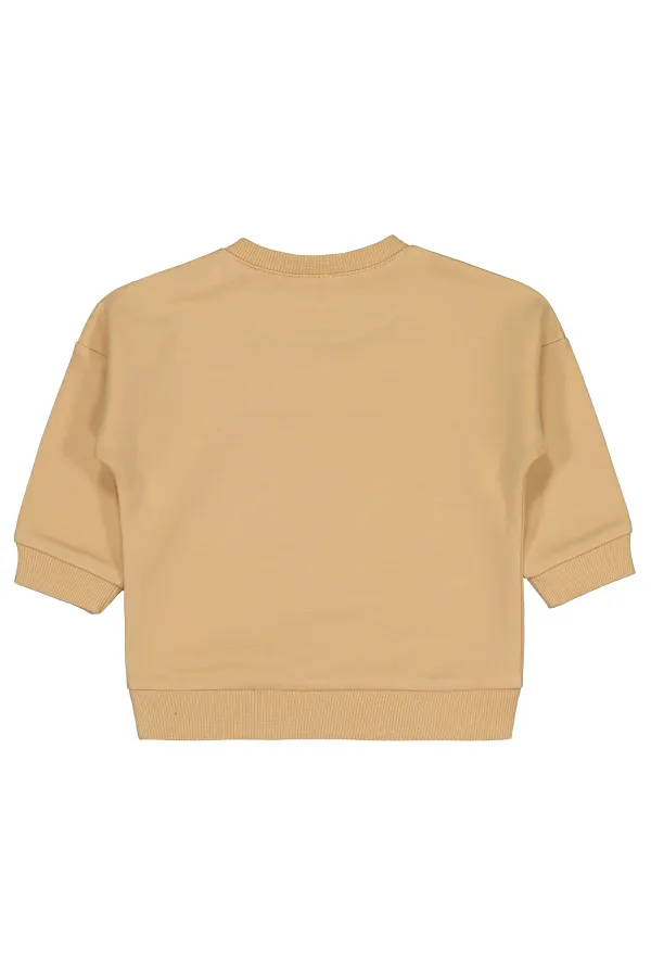 Bebek Sweatshirt 0-24 Ay Sütlükahve - Paket