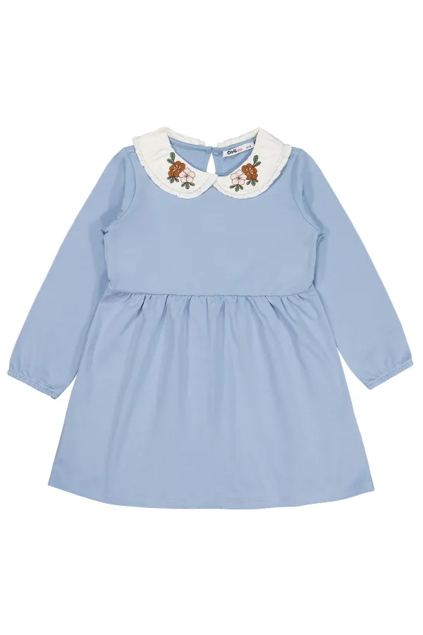 Girl's Vest and Dress 6-9 Years Blue - Package